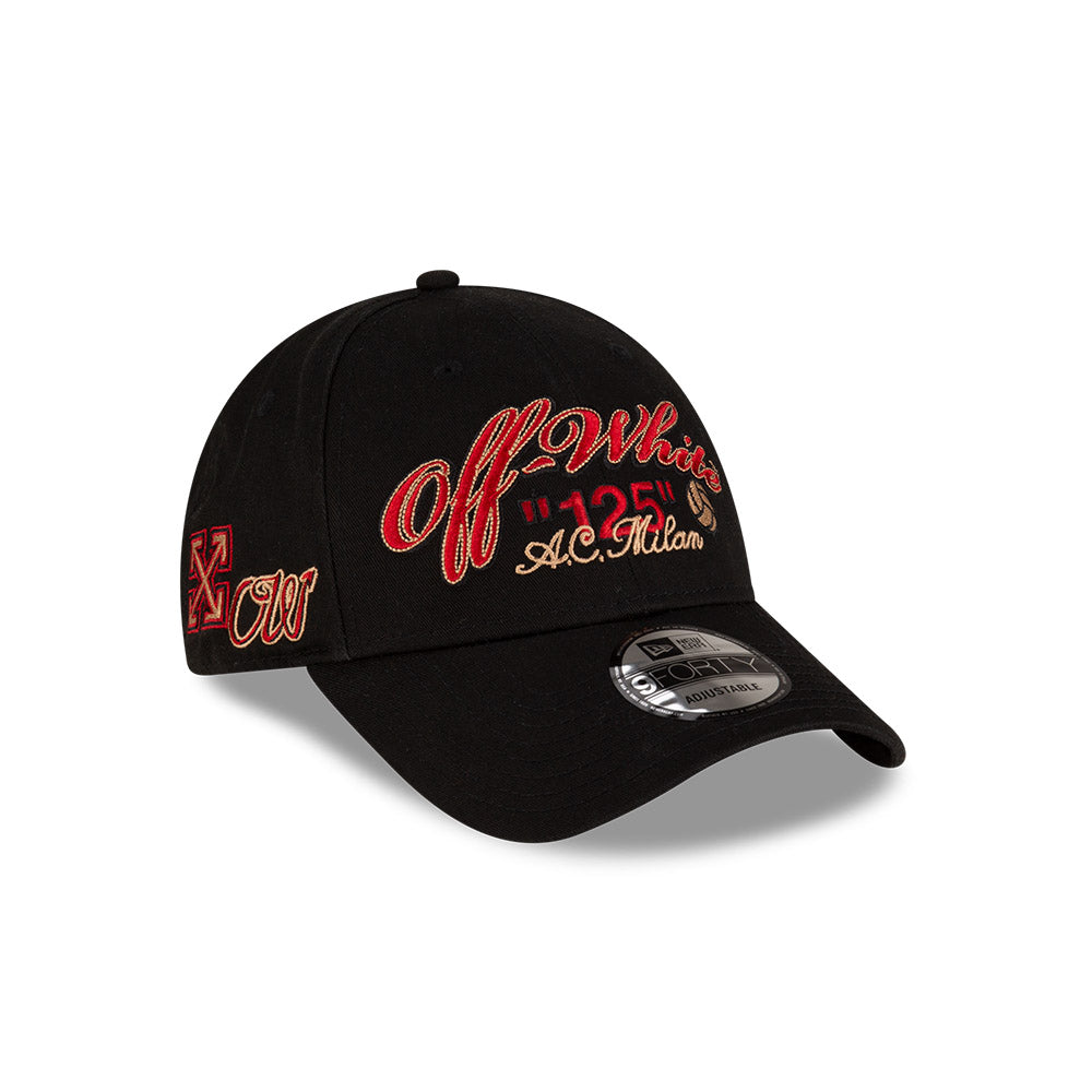 Casquette New Era 9Forty Strapback - AC Milan Bear - 100% Coton, Réglable, Style Décontracté - 9