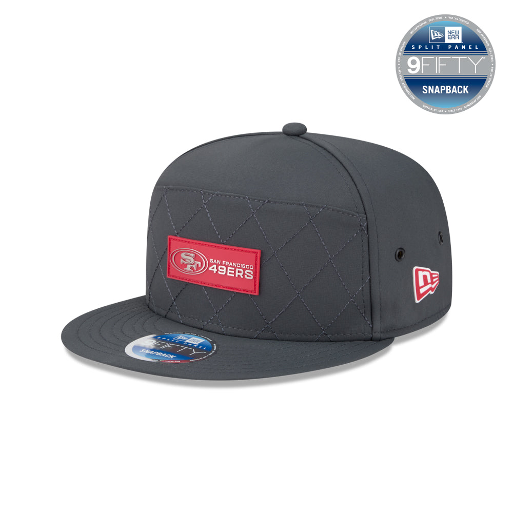 Cappellino New Era 59FIFTY Da Uomo San Francisco 49ers 2025 Sideline - NFL Ufficiale, Aderente, Corona Alta