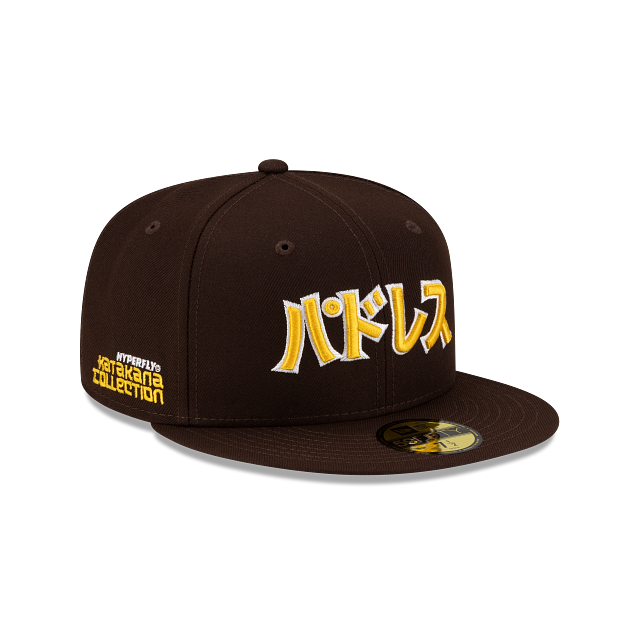 NEW ERA San Diego Padres × HINATAZAKA46 Gorra Plana de San Diego Padres Hyperfly Katakana X MLB 59FIFTY