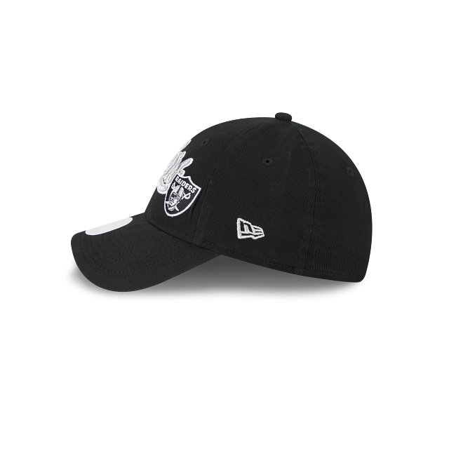 Gorra de Las Vegas Raiders NFL Cheer 9FORTY Strapback para Mujer