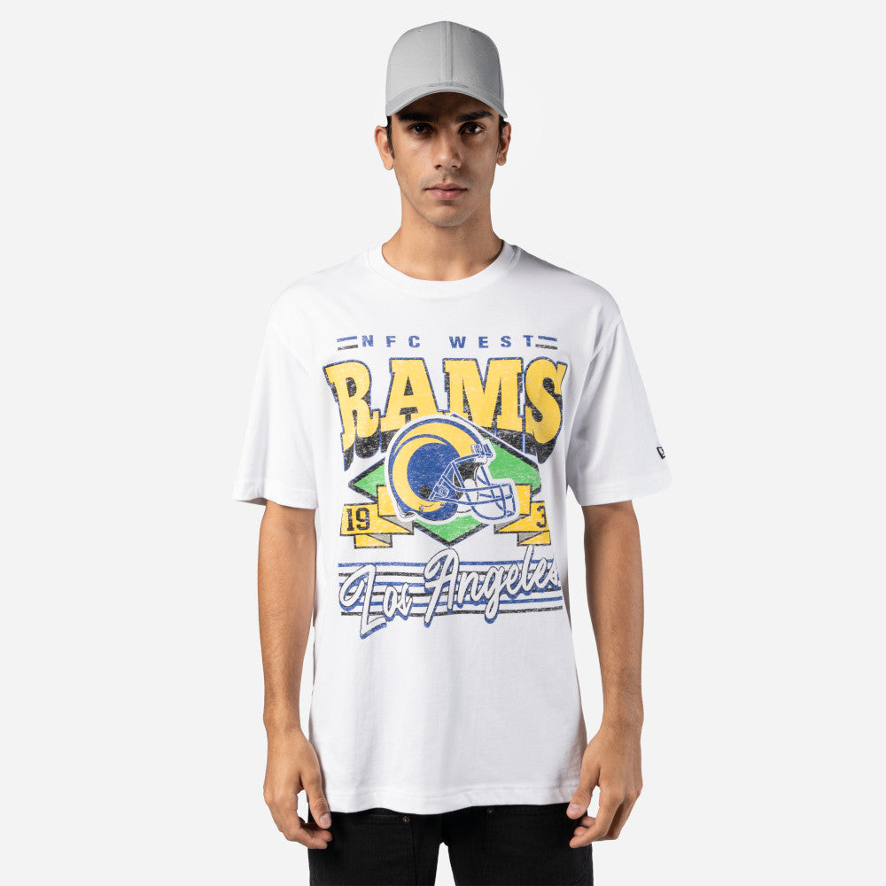 Playera Manga Corta Los Angeles Rams NFL Classics Blanca – New Era Cap ...