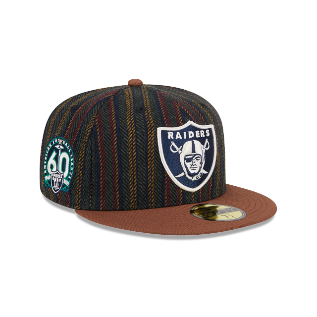 Gorra Plana de Las Vegas Raiders NFL Vintage Herringbone 59FIFTY