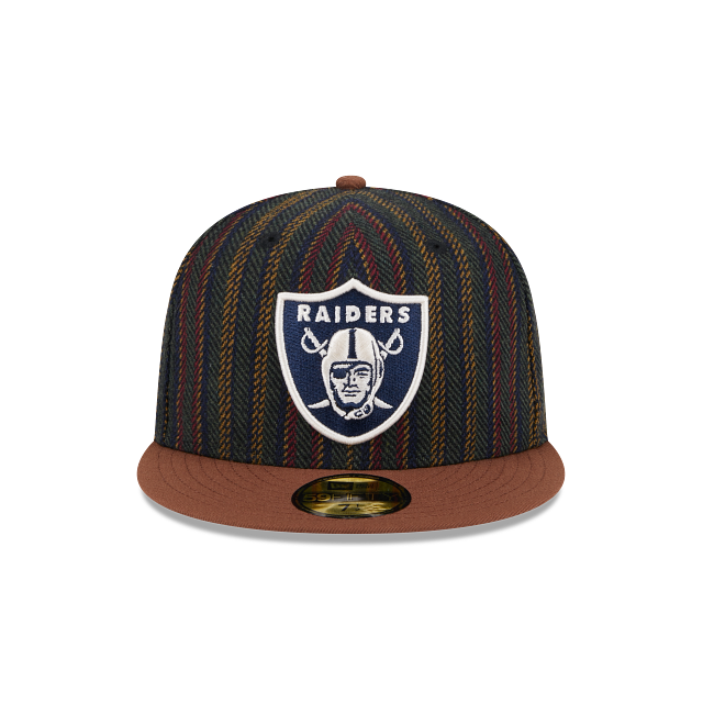 Gorra Plana de Las Vegas Raiders NFL Vintage Herringbone 59FIFTY