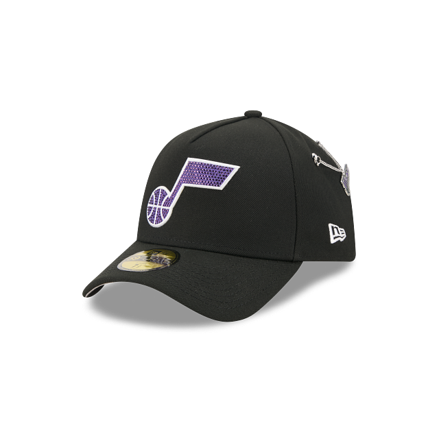 Gorra Curva de Utah Jazz NBA Draft 2026 59FORTY A-Frame Cerrada Negra ...