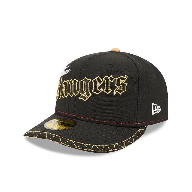 Texas Rangers Latin Gorra Curva de Texas Rangers MLB Latin Gothic 59FIFTY Cerrada – New Era ...