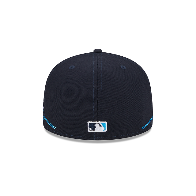 Gorra plana azul ajustada 59FIFTY Sunlight Pop de Los Angeles Dodgers MLB  de New Era